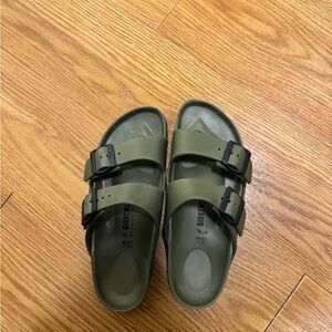 Olive green Birkenstocks size 38- worn only a few times